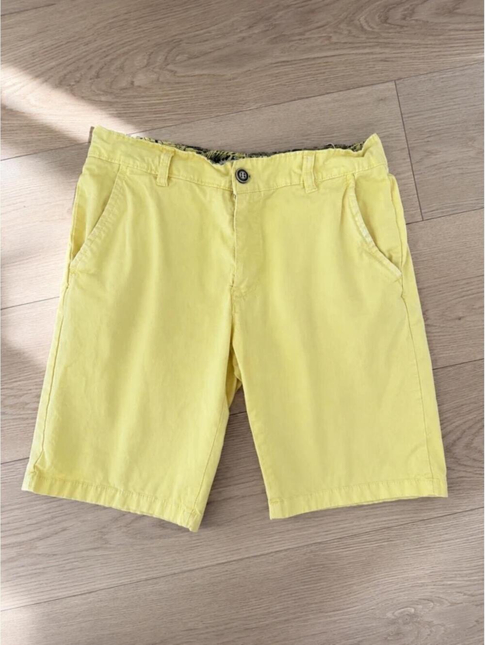 Ditch Plains Ricky Singh Yellow Chino Shorts Mens 32 Cotton Bermuda Summer